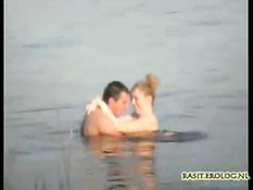 Couple captured having sex in lake