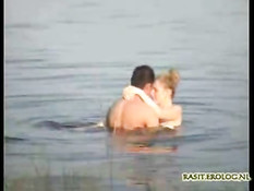 Couple captured having sex in lake