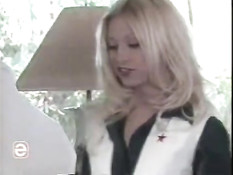 Two cheerleaders at the doctor's