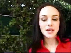 Slowmo squirt with ugly baldy man