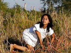 Fran posing outdoors