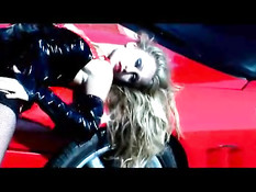 Hot babe in a hot car