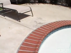 Pussyspreading hardon