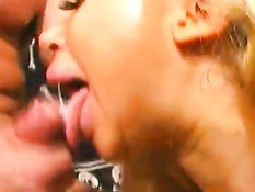 Ugly bitch blows and gets titfucked