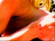 Hot sex scene in red bathroom