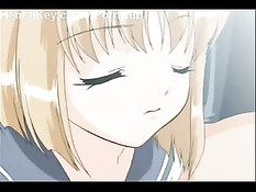 Аниме девки поочерёдно сосут член парню со светящимися глазами