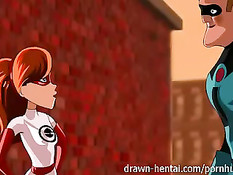 Семейка супер героев после основной работы занимается сексом