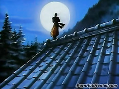 Горячие хентай лесбиянки удовлетворяют друг дружку мочалкой