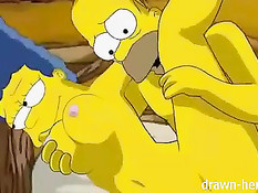 Частное домашнее секс видео американской аниме семьи Симпсонов