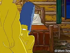 Частное домашнее секс видео американской аниме семьи Симпсонов