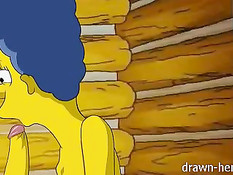 Частное домашнее секс видео американской аниме семьи Симпсонов