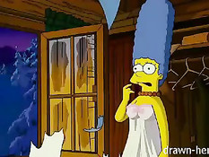 Частное домашнее секс видео американской аниме семьи Симпсонов