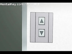 Застряв в лифте парень и грудастая девушка решили потрахаться