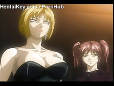 Жёсткий анальный групповой секс с пышногрудой хентай девушкой