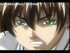 Жёсткий анальный групповой секс с пышногрудой хентай девушкой