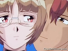 Молодая хентай шлюха поставлена раком и оттрахана парнем сзади