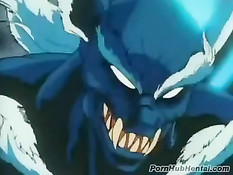 Молодая хентай шлюха поставлена раком и оттрахана парнем сзади