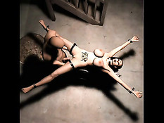 Сцены связывания и бондажа сисястых девушек из мультфильмов