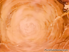 Парень в белом халате на кровати оттрахал девственницу в чулках