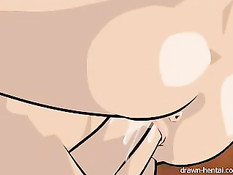 Жёсткая брюнетка с пушкой в номере отеля скачет на большом члене