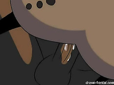 Минет и семяизвержение в исполнении героев сериала ThunderCats