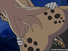 Минет и семяизвержение в исполнении героев сериала ThunderCats