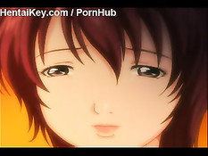 Две грудастые аниме малышки вместе сосут возбуждённый член парня