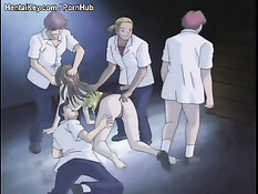 Насильники схватили сексапильную аниме малышку и вместе оттрахали