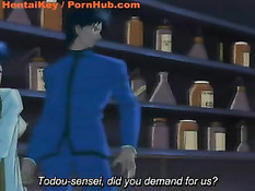 Связанная учительница без своего желания участвует в групповухе