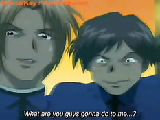 Связанная учительница без своего желания участвует в групповухе