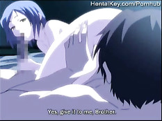 Романтическая аниме малышка отдаётся мальчику после коротких ласк