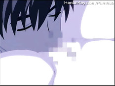 Романтическая аниме малышка отдаётся мальчику после коротких ласк