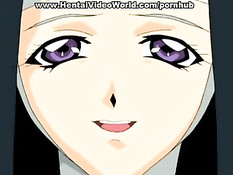 Парень на кровати занимался любовью с двумя хентай девушками