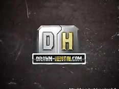 Наруто Удзумаки с товарищем оттрахали девчонку в киску и анус