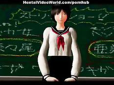 Красивая азиатская малышка мастурбирует и трахается в аудитории