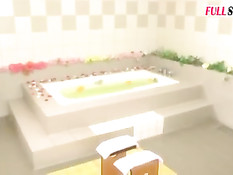 Девочка азиаточка с красивой грудью побрила для парня свою писю