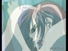 Хентай малышка вечером берёт вибратор и мастурбирует свою киску