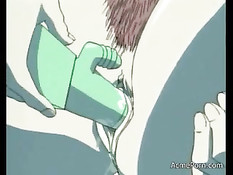 Хентай малышка вечером берёт вибратор и мастурбирует свою киску