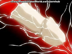 Ненасытную хентай девку не могли удовлетворить несколько парней