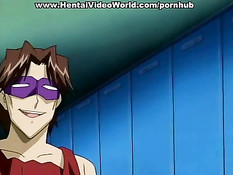 Ненасытную хентай девку не могли удовлетворить несколько парней