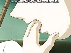 Ребята в масках на лице связали девушку и ласкали большой клитор