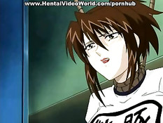 Ребята в масках на лице связали девушку и ласкали большой клитор