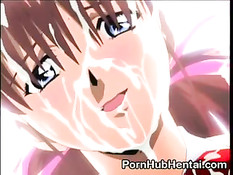 Похотливый дядя оттрахал в задницу аниме малышку в короткой юбке