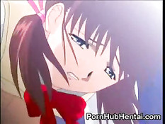 Похотливый дядя оттрахал в задницу аниме малышку в короткой юбке