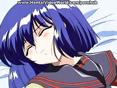 Неопытная хентай малышка растаяла от оральных ласк своего парня