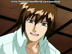 Неопытная хентай малышка растаяла от оральных ласк своего парня