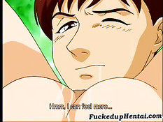 Молодой человек заставил голую аниме малышку отсосать ему член