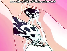 Две хентай лесбиянки завязали глаза подруге и оттрахали на кровати