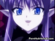 Молодая хентай милашка была прилюдно оттрахана в киску и задницу