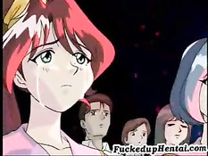 Аниме лесбиянка помогает подруге вытащить из киски секс игрушку